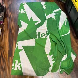 Heineken Green & White Print 48x48 Scarf